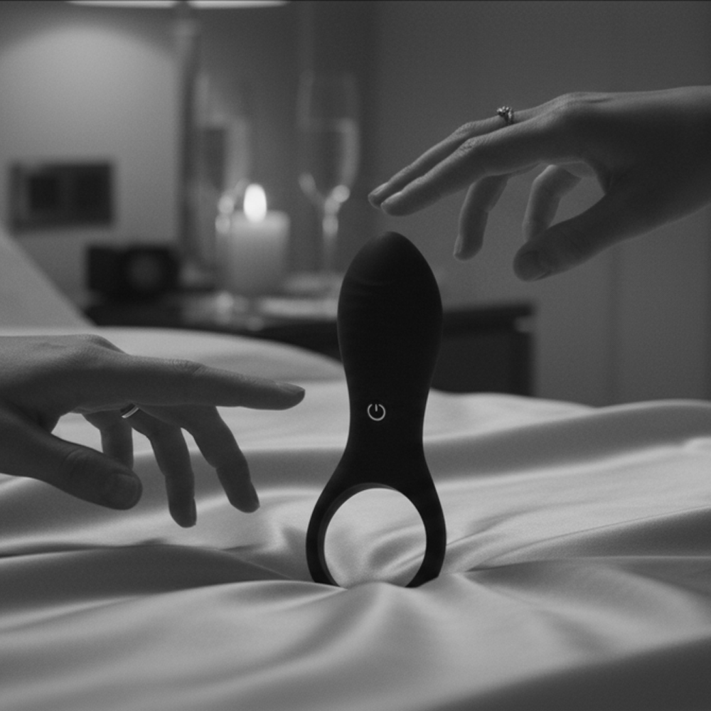 Loving Joy Rechargeable Silicone Vibrating Cock Ring