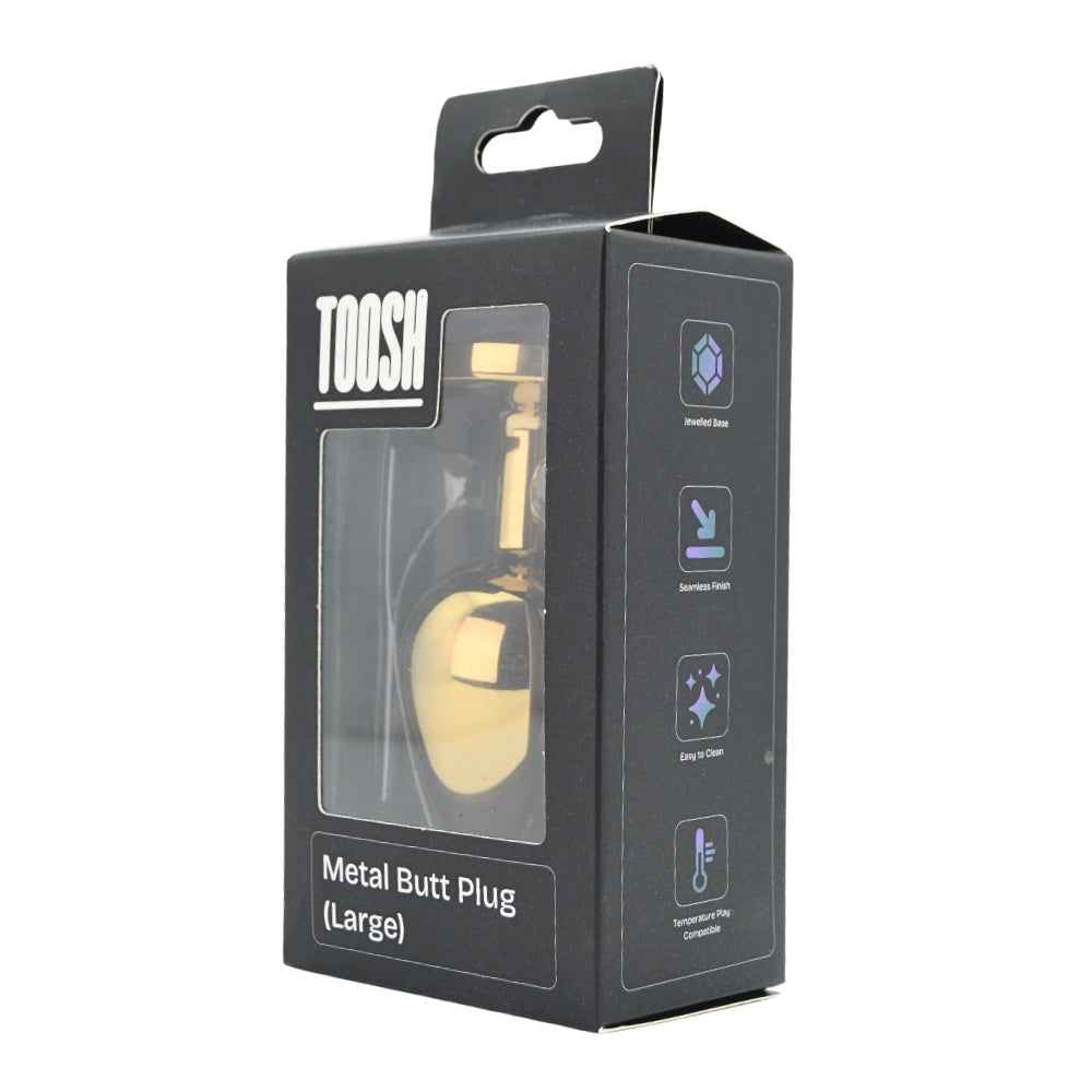 Toosh Gold Metal Butt Plug Large Red Stone – FeelU Intimates