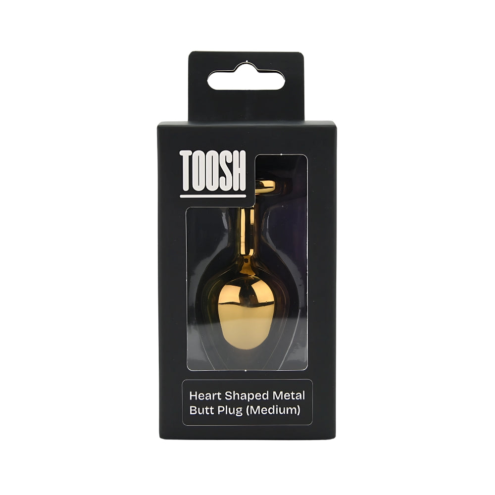 Toosh Heart Shaped Gold with Red Stone Medium – FeelU Intimates