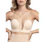 BYE-BRA - BRA WITHOUT HANDLES SHAPE U BEIGE CUP A