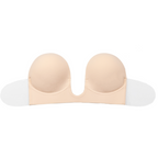 BYE-BRA - BRA WITHOUT HANDLES SHAPE U BEIGE CUP D