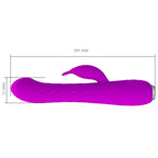 PRETTY LOVE - MOLLY VIBRATOR WITH RECHARGEABLE ROTATION