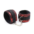 OHMAMA FETISH - VELVET HANDCUFFS WITH NYLON TAPE