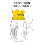 INTENSE - CLITORIS STIMULATOR 10 SUCTION AND LICKING MODES - RED