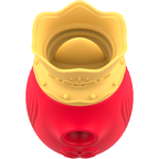 INTENSE - CLITORIS STIMULATOR 10 SUCTION AND LICKING MODES - RED