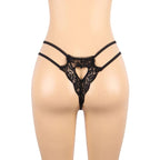 SUBBLIME - SET THREE PIECES SET BRA + GARTER BELT + THONG S/M