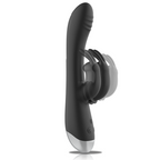 BLACK&SILVER - DJ. ADAM RECHARGEABLE SILICONE RABBIT STIMULATOR BLACK