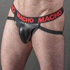 MACHO - MX25RC JOCK RED LEATHER XL