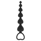 BLACK&SILVER - MILA ANAL CHAIN OF HEARTS 18 CM