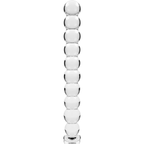 NEBULA SERIES BY IBIZA - MODEL 22 DILDO BOROSILICATE GLASS CLEAR 21.5 CM -O- 2.5 CM
