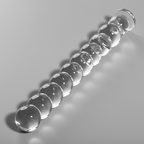 NEBULA SERIES BY IBIZA - MODEL 22 DILDO BOROSILICATE GLASS CLEAR 21.5 CM -O- 2.5 CM