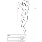 PASSION - BS096 BLACK BODYSTOCKING ONE SIZE