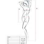 PASSION - BS097 WHITE BODYSTOCKING ONE SIZE