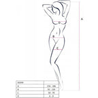 PASSION - BS098 RED BODYSTOCKING ONE SIZE