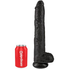 KING COCK - REALISTIC PENIS WITH BALLS 30.5 CM BLACK