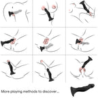 ARMONY - DILDO VIBRATOR & ANAL PLUG REMOTE CONTROL BLACK