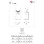 LIVCO CORSETTI FASHION - KARONIN LC 90628 SHIRT + PANTY BLACK L/XL