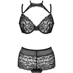 LIVCO CORSETTI FASHION - LINERA FOR THE SENSES COLLECTION BRA + PANTY BLACK