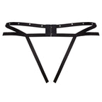 LIVCO CORSETTI FASHION - NOMADE THONG CROTCHLESS BLACK