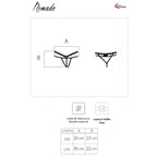 LIVCO CORSETTI FASHION - NOMADE THONG CROTCHLESS BLACK