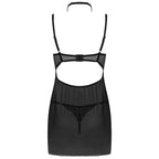 LIVCO CORSETTI FASHION - BINELLA SET BABYDOLL + THONG BLACK