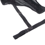 SUBBLIME - TEDDY WITH GARTER STRAP DETAIL CHEST BLACK L/XL