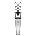 LIVCO CORSETTI FASHION - THIARA LC 20213 SET BODY + STOCKINGS BLACK L/XL