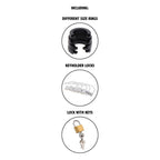 HIDDEN DESIRE - EXTREME CHASTITY COCK CAGE SILICONE SIZE L BLACK