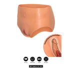 HIDDEN DESIRE - ALTER EGO OPEN VAGINA BRIEF HIGH WAIST FLESH