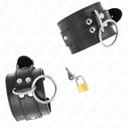 KINK - O-RING LOCKED WRIST RESTRAINTS BLACK ADJUSTABLE 20-28 CM X 5.5 CM