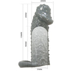PRETTY LOVE - REALISTIC PENIS ENLARGER AND DELAY SLEEVE MODEL 2 GREY