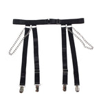 SUBBLIME - 954260 BODY WITH CHAINS + GARTER BELT BLACK S/M