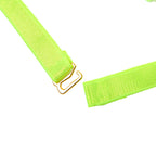 SUBBLIME - 955274 BRA SET WITH NECKLACE AND LEG DETAILS FLUORESCENT GREEN S/M