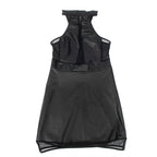 SUBBLIME - 955472 HALTER NECK DRESS WITH TRANSPARENCIES BLACK S/M