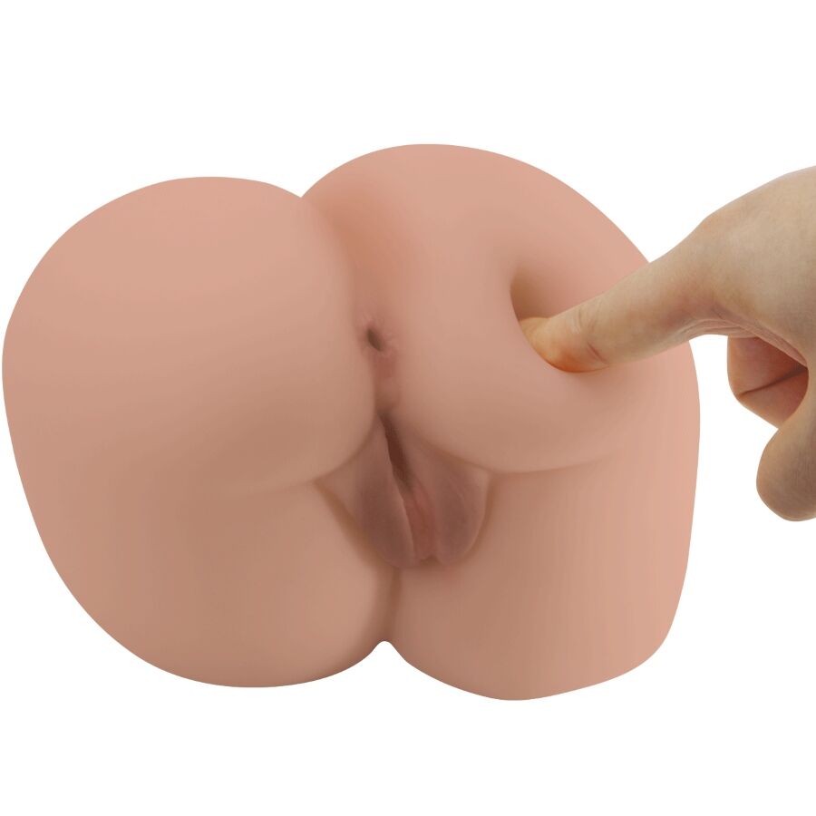 CRAZY BULL - BERNACE ASS VIBRATOR WITH REALISTIC VAGINA AND ANUS FLESH REMOTE CONTROL