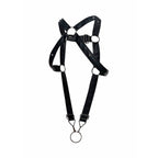 MOB - DNGEON BLACK CROSSED PENIS HARNESS ONE SIZE