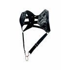 MOB - DNGEON HARNESS WITH SILVER PENIS RING ONE SIZE