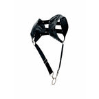 MOB - DNGEON HARNESS WITH SILVER PENIS RING ONE SIZE