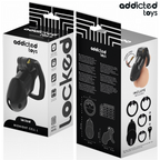 ADDICTED TOYS LOCKED - MINDNIGHT CELL PENIS CAGE SIZE L
