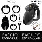 ADDICTED TOYS LOCKED - MINDNIGHT CELL PENIS CAGE SIZE S