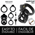 ADDICTED TOYS LOCKED - GILDEN CAGE SILICONE PENIS CAGE 8.5 CM