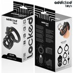ADDICTED TOYS LOCKED - GILDEN CAGE SILICONE PENIS CAGE 8.5 CM