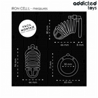 ADDICTED TOYS LOCKED - IRON CELL METAL PENIS CAGE 5 CM SIZE L
