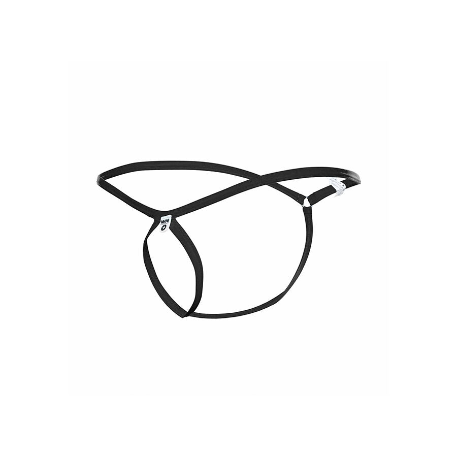 MOB - BLACK TEAR-SHAPED THONG SIZE L/XL