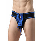 MOB - FETISH JOCKSTRAP FOOTBALL BLUE SIZE M