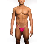MOB - PINK LACE THONG SIZE S/M