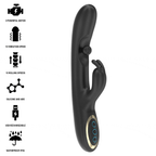 IBIZA - POWERFUL RABBIT VIBRATOR WITH MASSAGING ROLLING PEARL