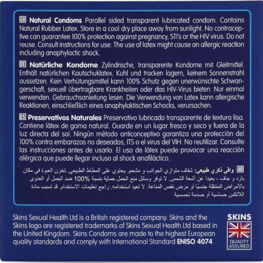 SKINS - NATURAL PREMIUM CONDOMS PACK 4