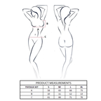 PASSION - TIVOLEA BRA + THONG SET BLACK L/XL