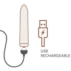 ROCKS-OFF - RECHARGEABLE VIBRATING BULLET POPPY RED